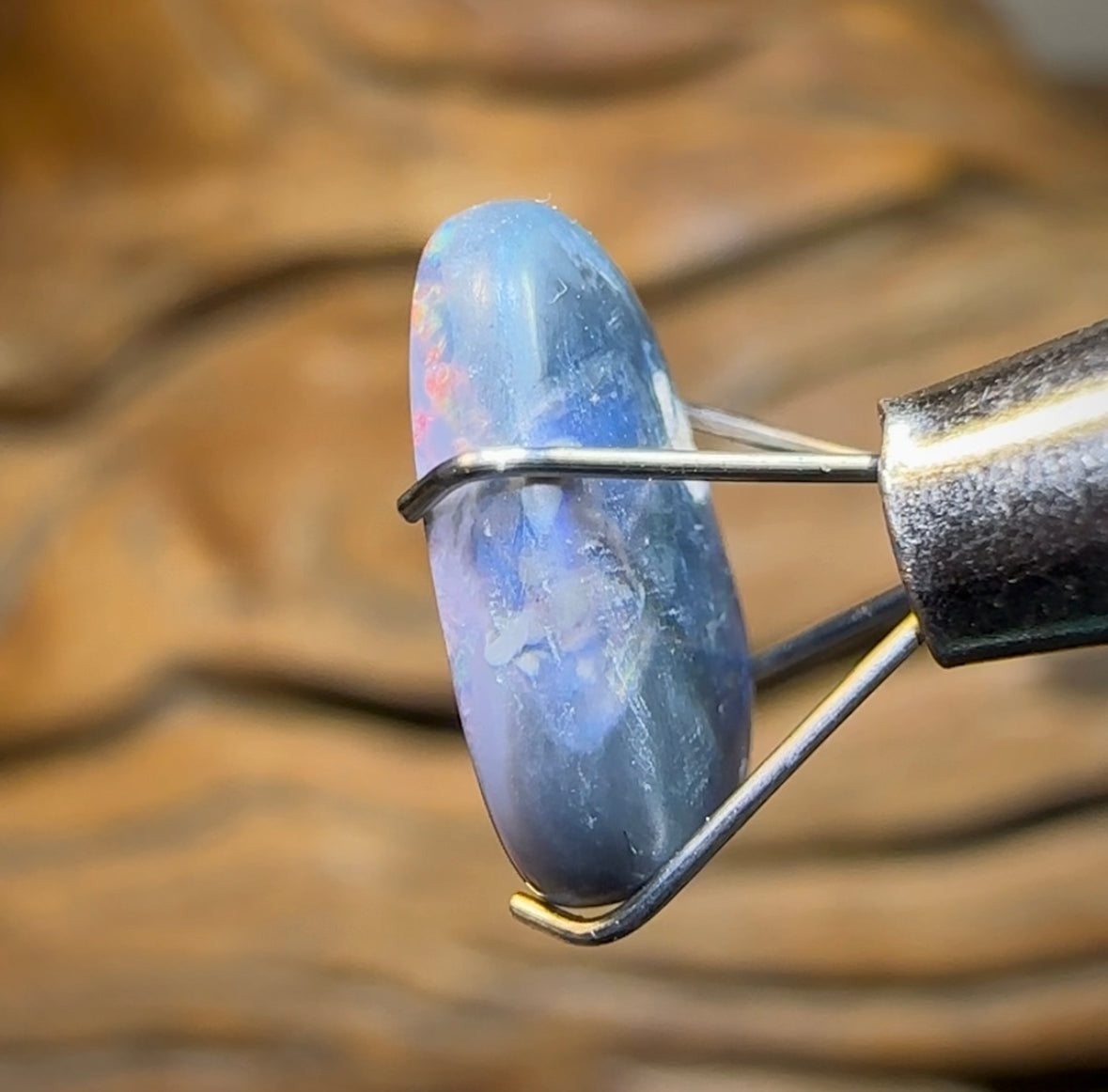 1.95cts - Solid Australian Black Opal from Lightning Ridge - Opal Whisperers