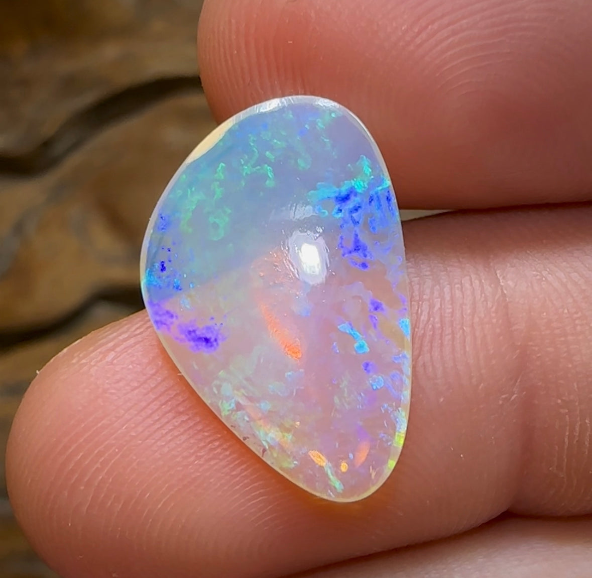 4.5cts - Lightning Ridge Beautiful Clean Crystal Opal - Opal Whisperers