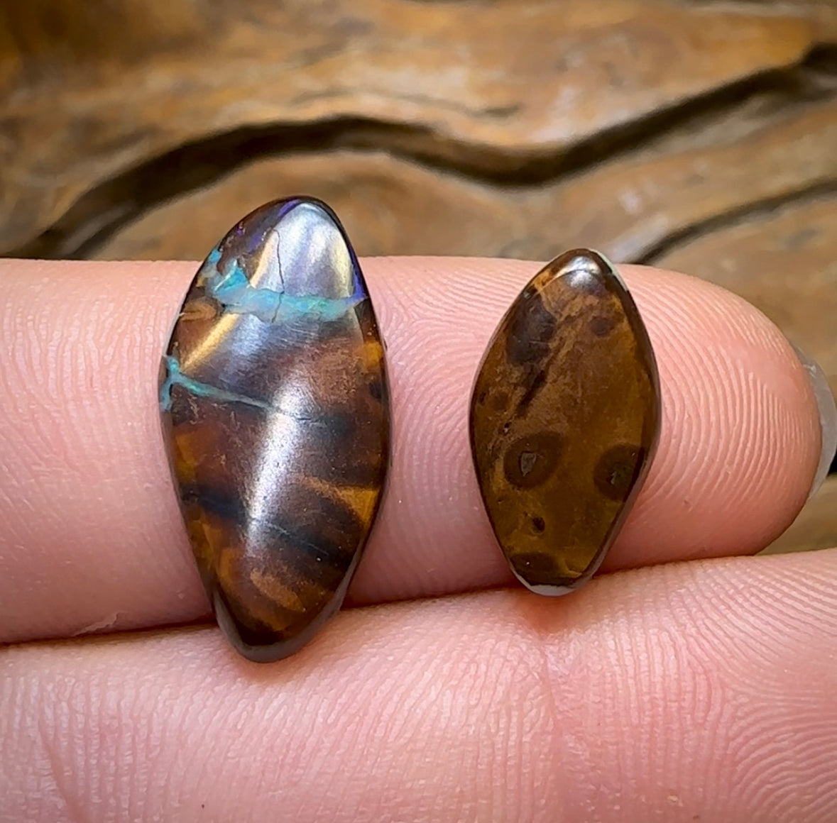 9.4cts - Queensland Boulder Opal Set - Opal Whisperers