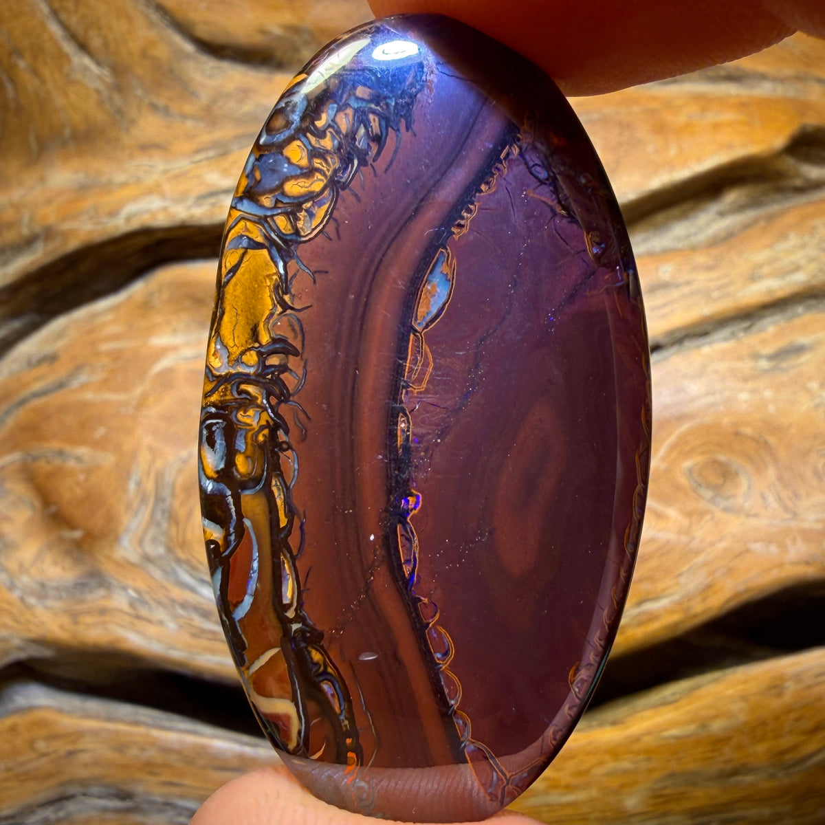 85,6 Karat - Stammes-Queensland-Boulder-Opal aus Yowah