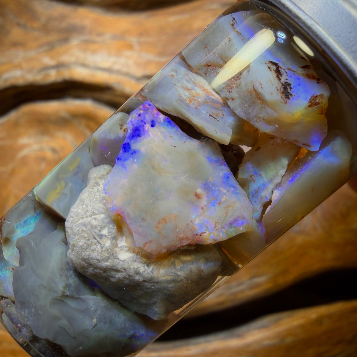 58.9cts - Lightning Ridge Opal Vial