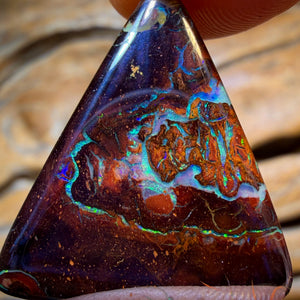 HDW 34.5cts - Black Tribal Koroit Nut Opal. Australian Opal