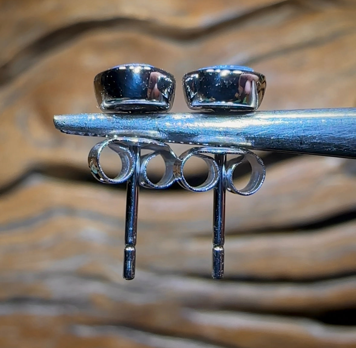 14k White Gold - Classic Queensland Boulder Doublet Earrings - Opal Whisperers