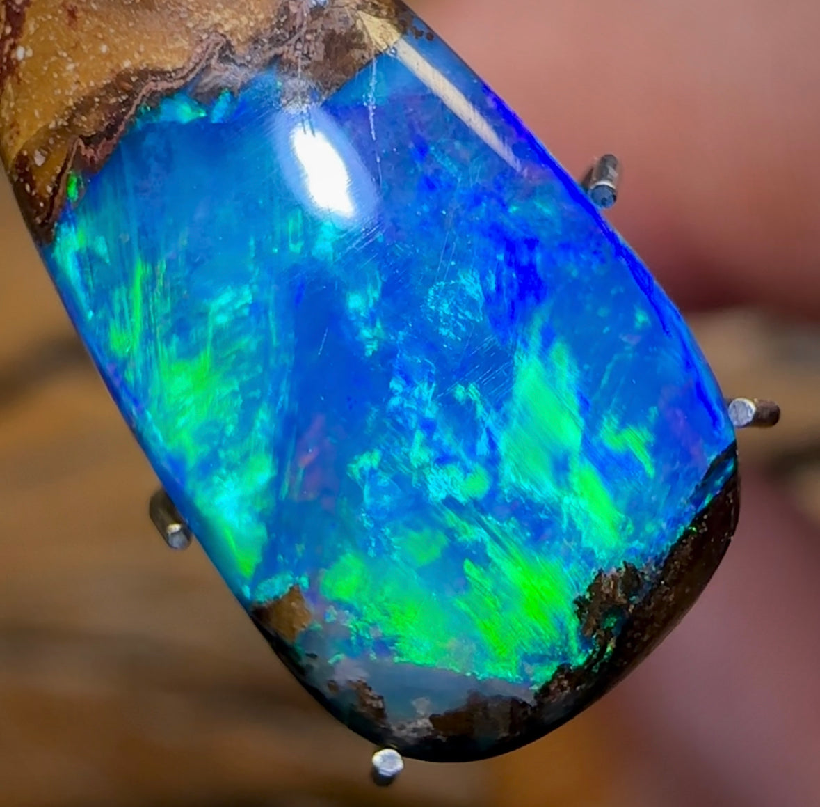 5.1cts - Yowah Nut Crystal Centre Opal - Opal Whisperers