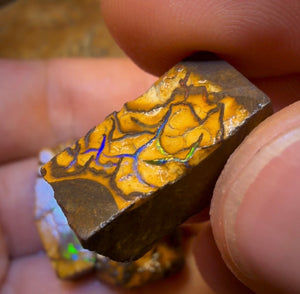 🔒90,4 ct – 4x Rohopal-Paket aus Yowah-Nuss. Australischer Boulder-Opal.