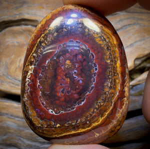 172.2cts - “Tribal Heart”Queensland Boulder Opal from Koroit