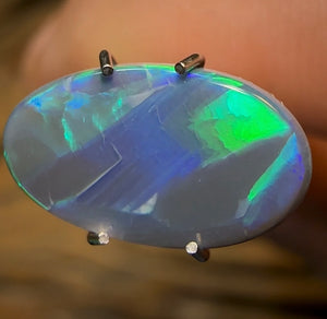 1.3cts - Solid Lightning Ridge Black Opal - Opal Whisperers