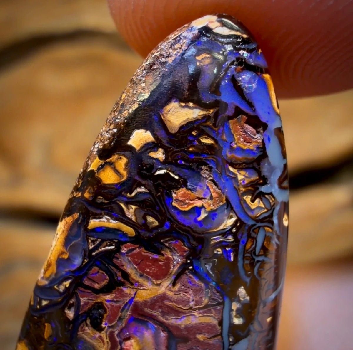 Half Price Card! 40.3cts - Tribal Yowah Nut Opal. Australian Opal