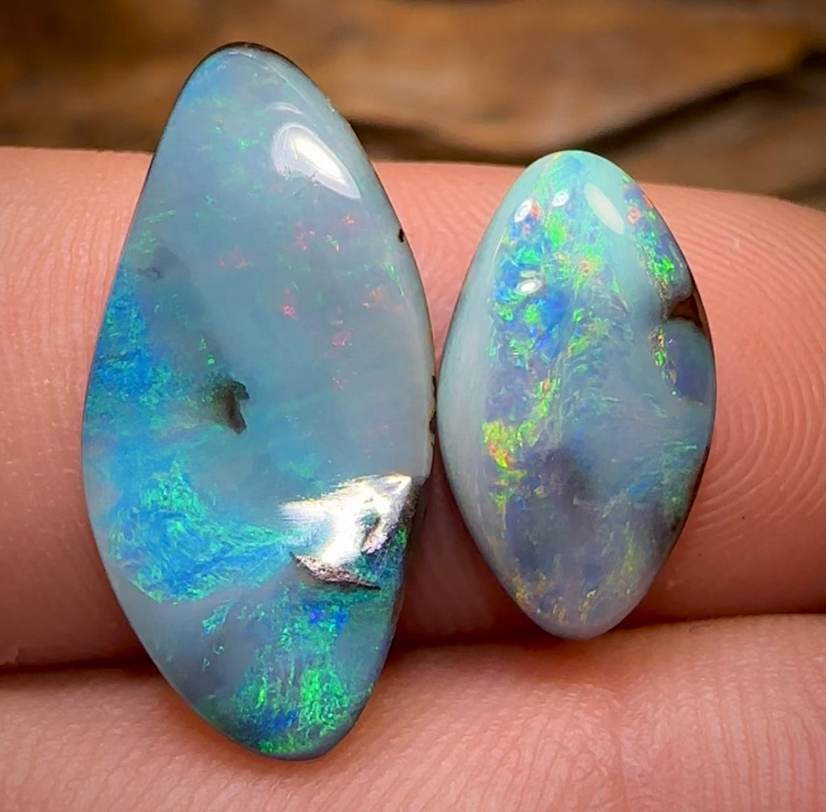9.4cts - Queensland Boulder Opal Set - Opal Whisperers