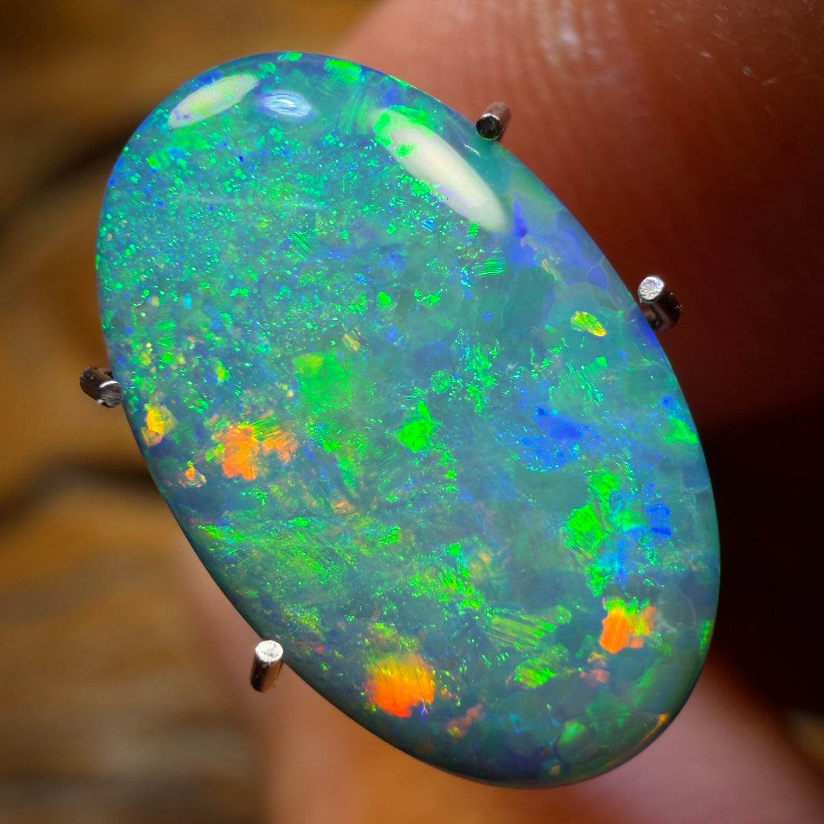 3,9ct – Lightning Ridge Opal-Doublet