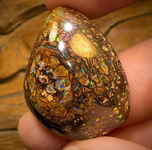 60.8cts - Top Tan Tribal Queensland Boulder Opal Double Sided