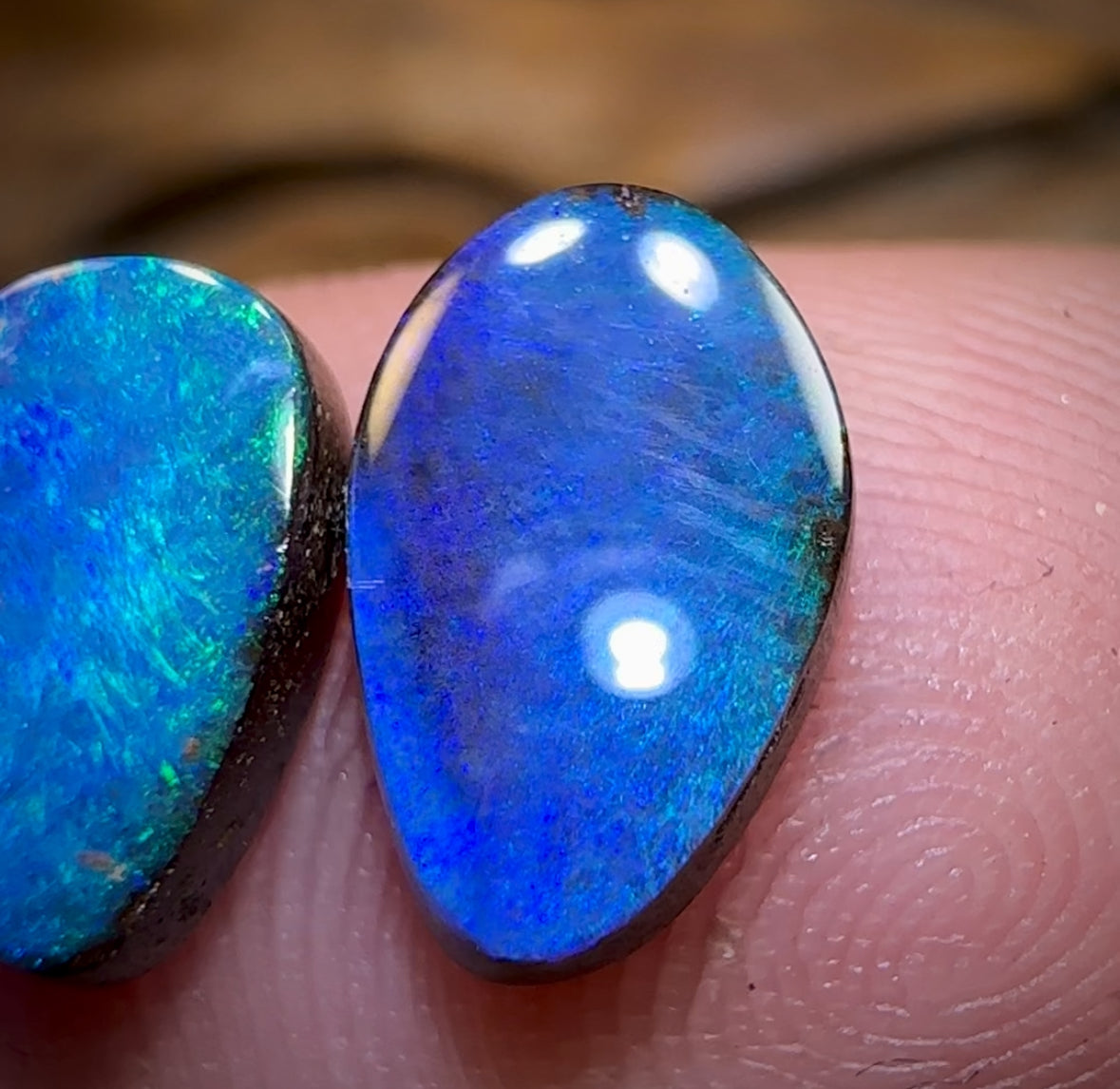 🔒 6.1cts - 3x Quality Australian Boulder Seam Opal Parcel