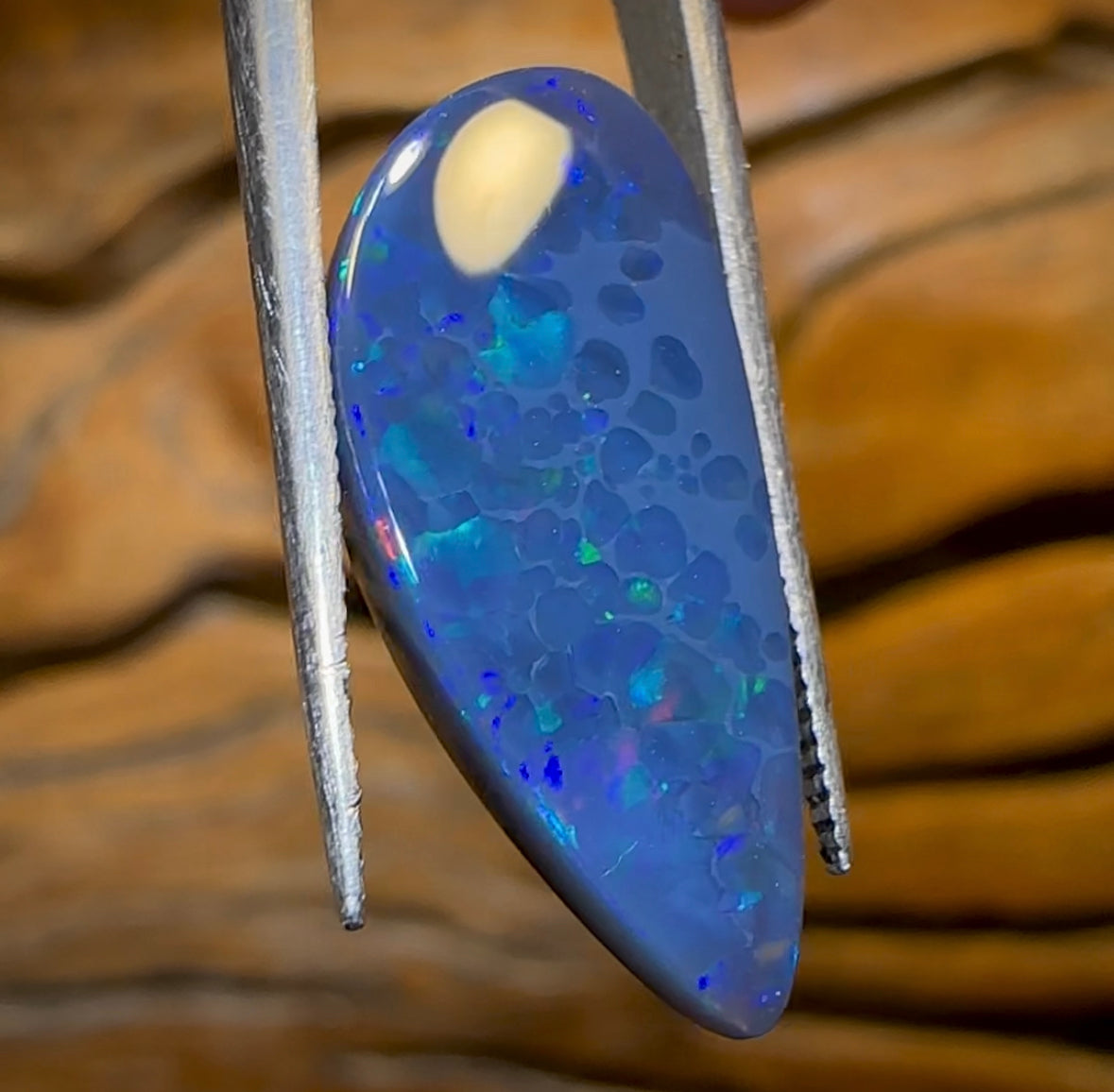 6.4cts - N1 GEM Black Opal from Lightning Ridge - Opal Whisperers