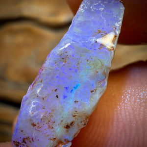 7,1 cts - Lightning Ridge Opal Rohstück. Isaacs Schleifer!