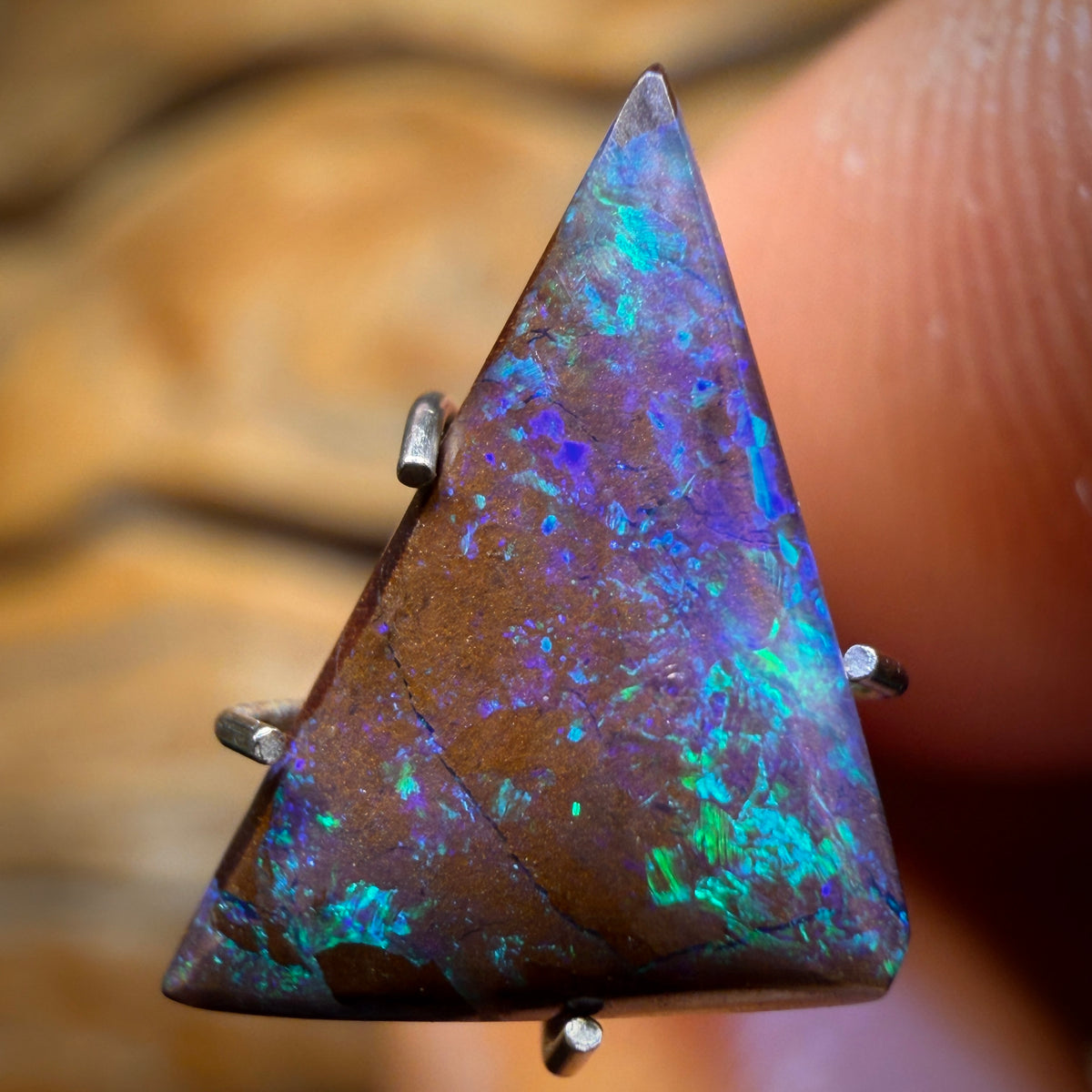 2.4cts - Deep Purple Queensland Boulder Opal from Yowah. Australian Opal