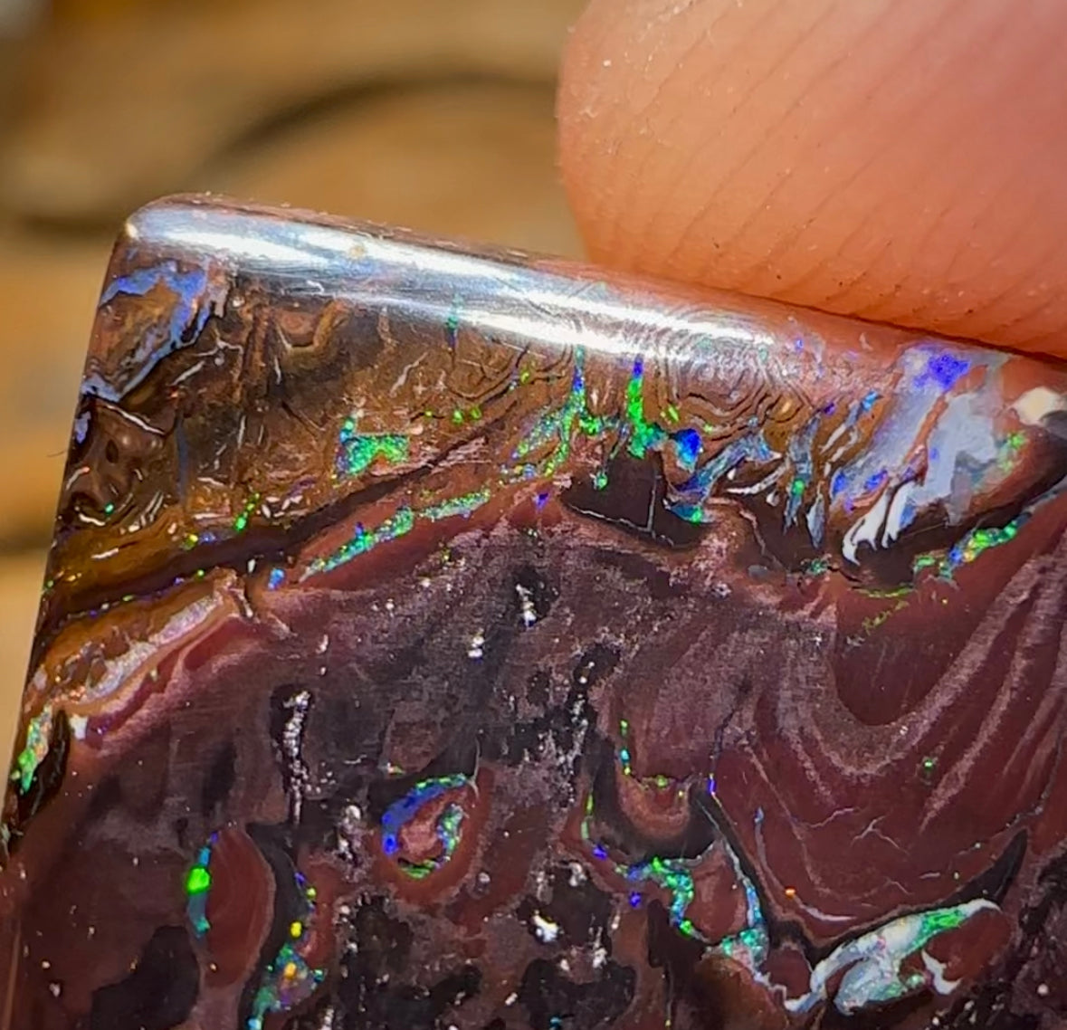 32.7cts - Queensland Boulder Opal Double Sided - Opal Whisperers