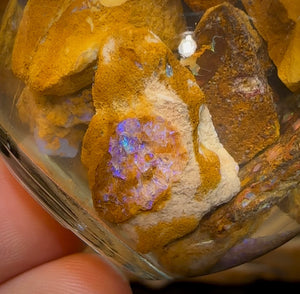 44.7g - Jar of Boulder Opal Rough. 10c per Ct - Opal Whisperers