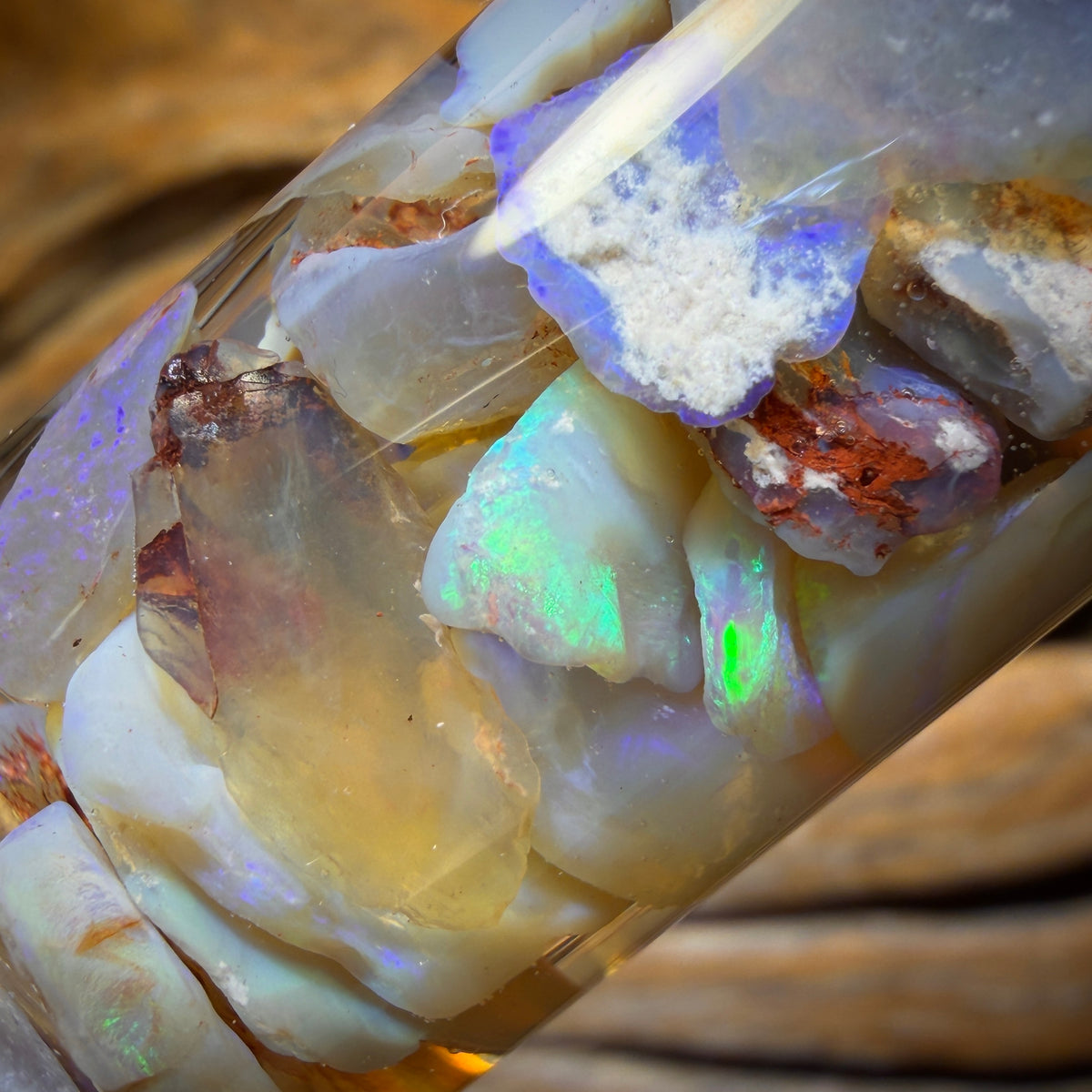 57.9cts - Lightning Ridge Opal Vial