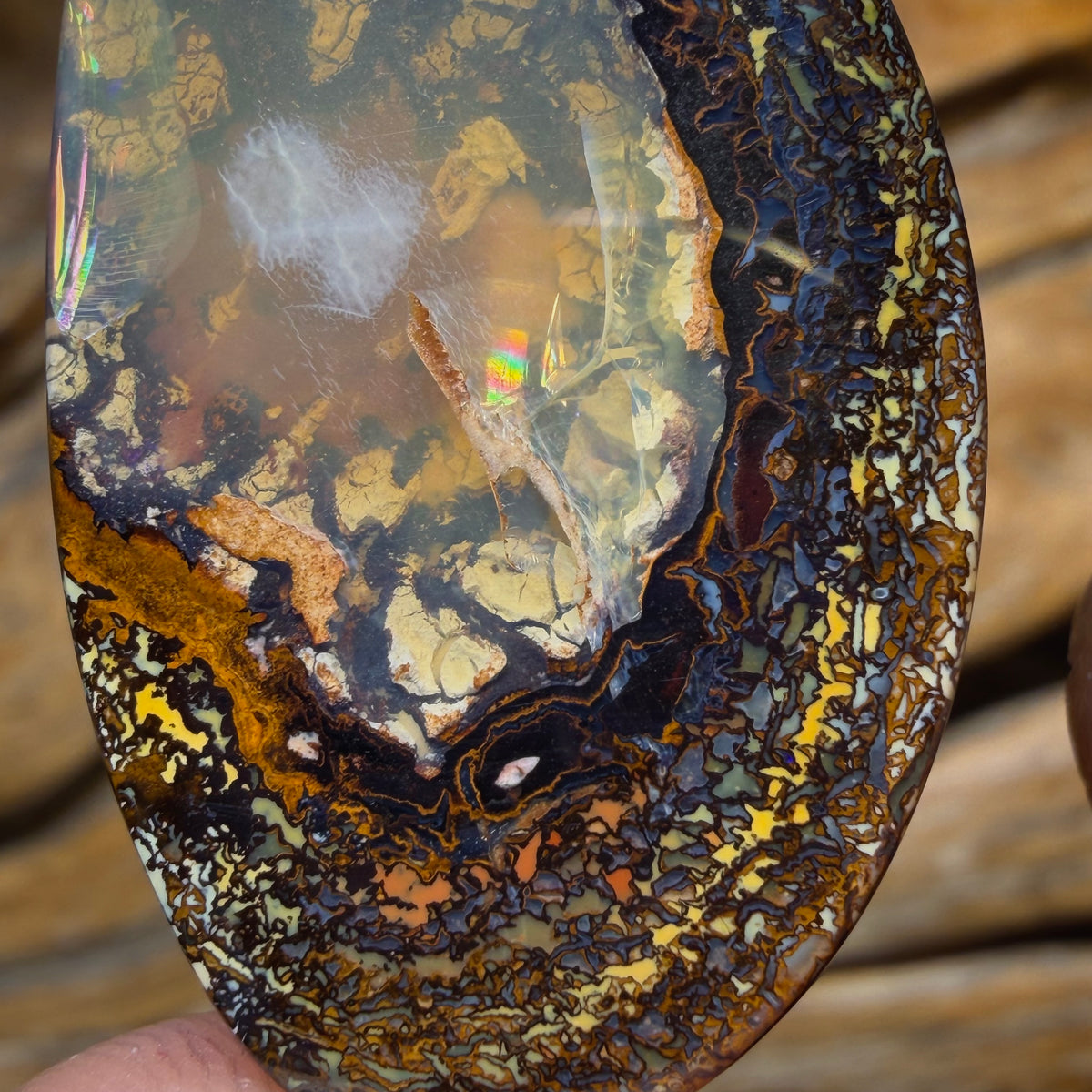TGIF 42.4cts - Rare Partial Yowah Nut Crystal Centre Opal