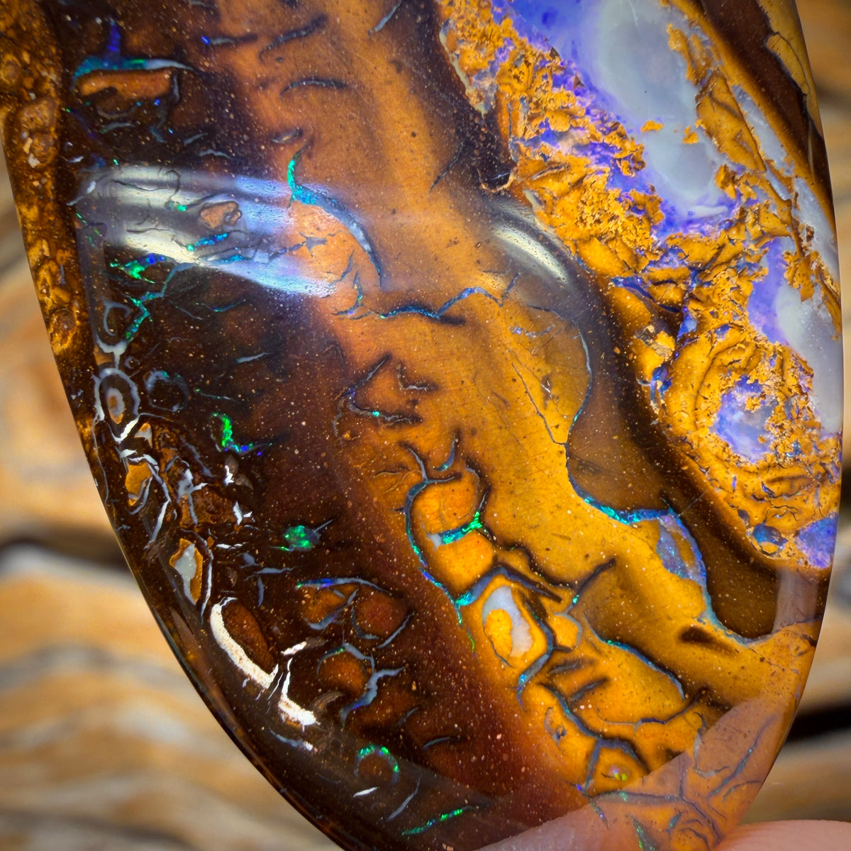 Aren’t you glad you waited until the end Ultimate Wildcard! 88.4cts - Tribal Yowah Nut Opal. Australian Opal