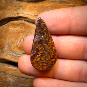 Bargain Card! 50.5cts - Cool Tribal Yowah Nut Opal. Double Sided and Thick