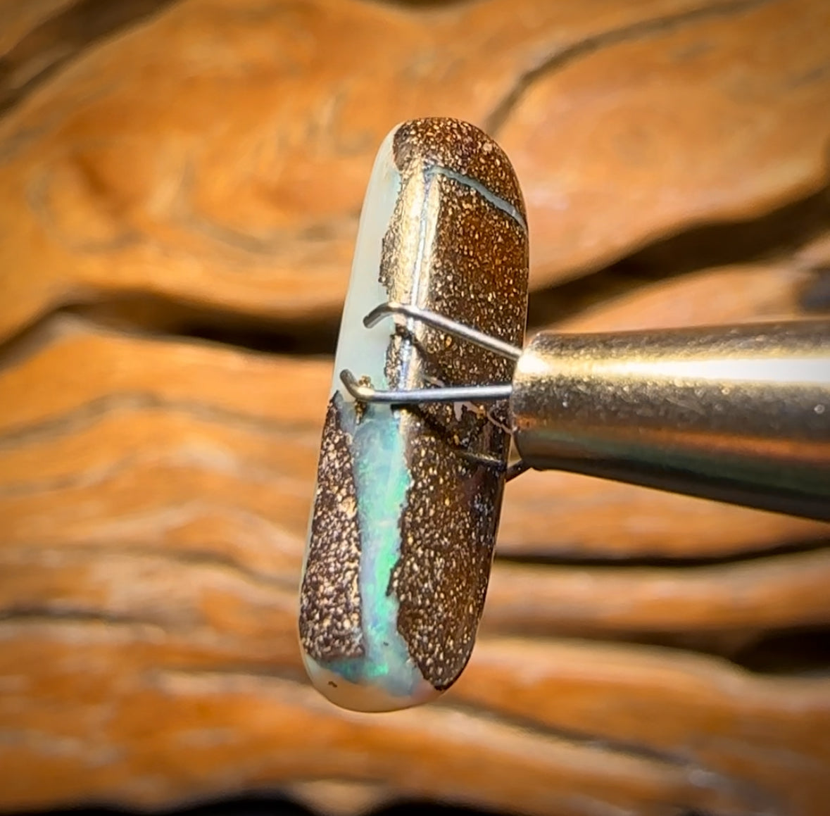 5.9cts - “Opal Tube” Queensland Boulder Seam Opal