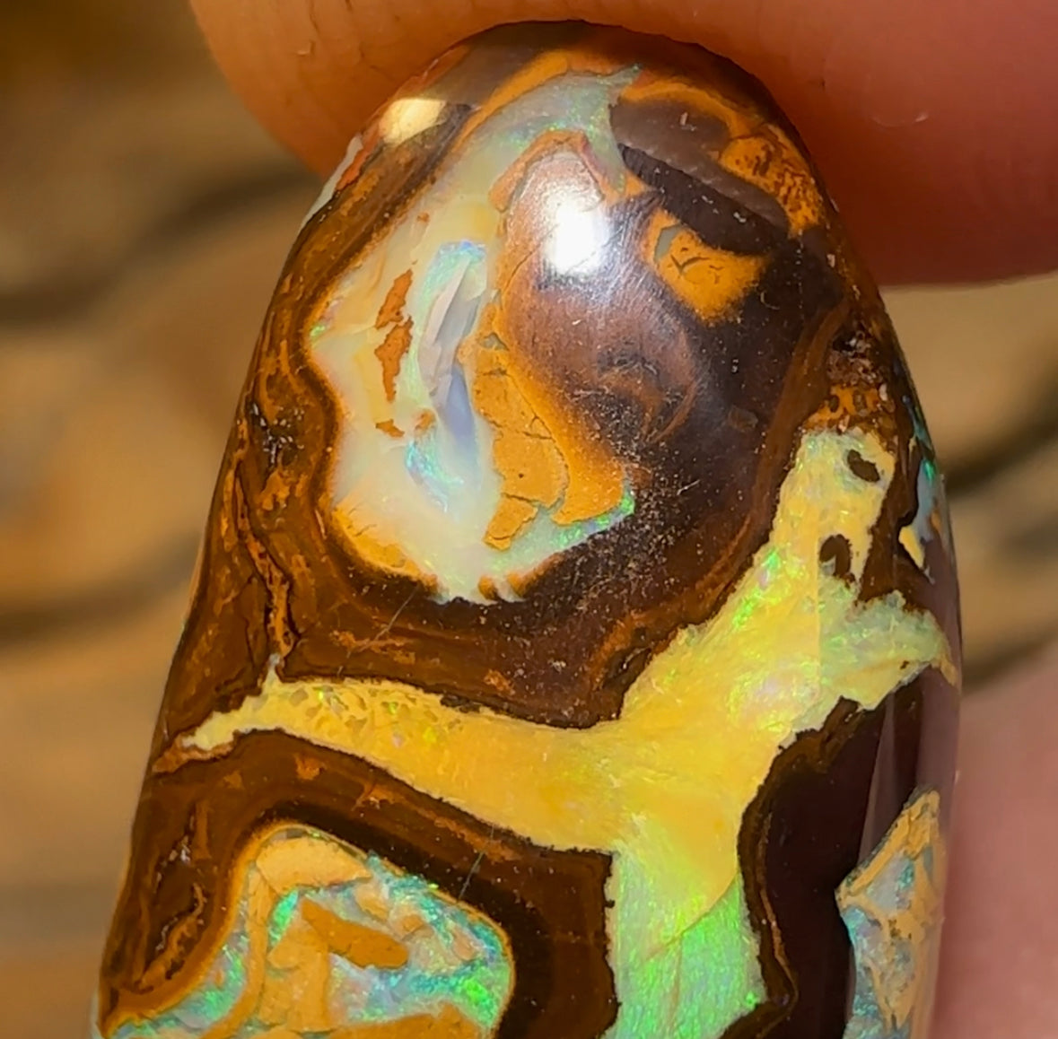 35.8cts - Yowah Boulder Australian Opal - Opal Whisperers