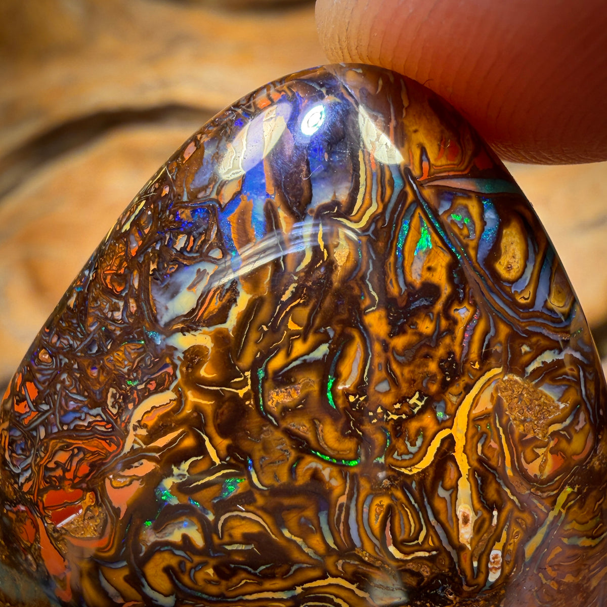 Half Price Card! 104.4cts - Tribal Yowah Nut Opal. Australian Opal