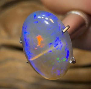 3.25cts - Lightning Ridge Black Crystal Quality Opal - Opal Whisperers