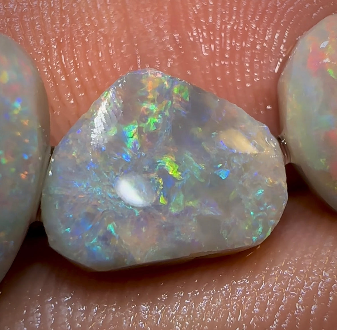 10.45cts - 3x Lightning Ridge Light and Dark Opal Rubs Parcel - Opal Whisperers