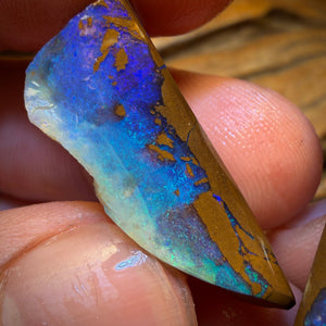 48.1cts - Australian Boulder Seam Opal Rough Pair