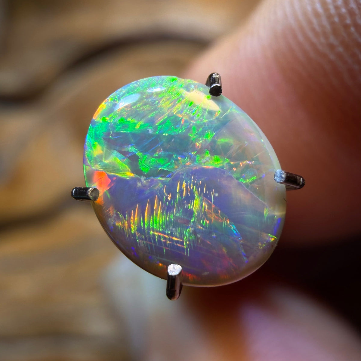 📣 OPALFEST 🔨 AUCTION 🔨 No Reserve 1.1cts - Dark Opal from Lightning Ridge