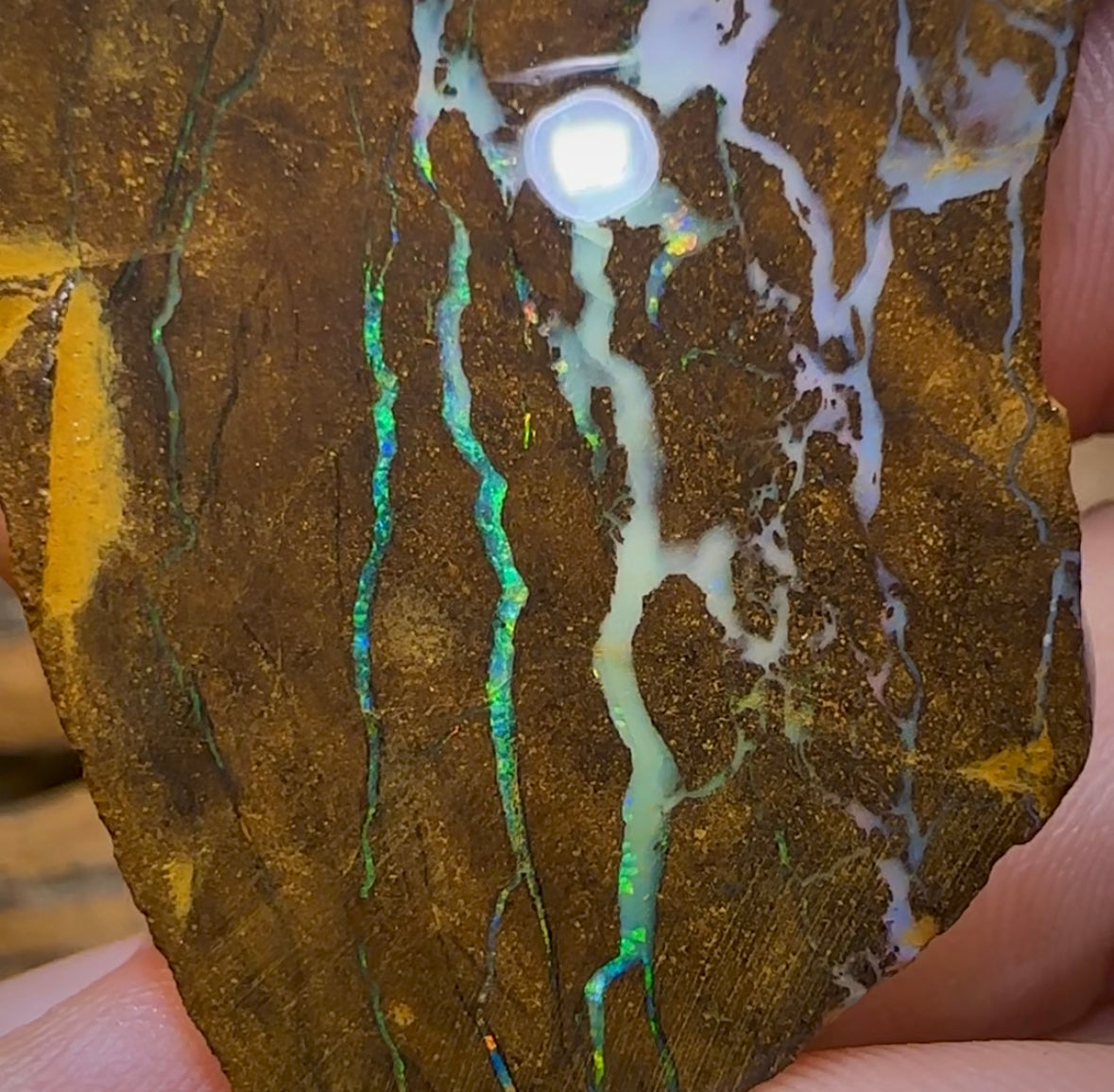 239.4cts - Australian Boulder Opal Rub - Opal Whisperers