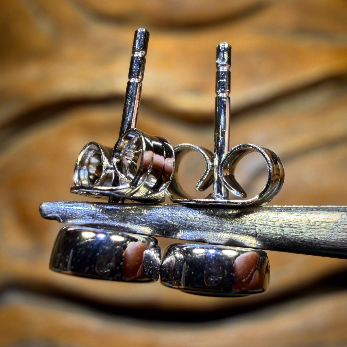 Sterling Silver - Australian Boulder Opal Doublet Stud Earrings