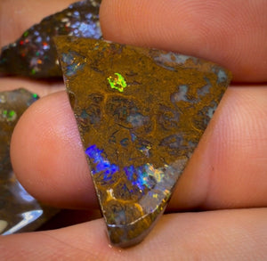🔒Dealers Wildcard! 74.1cts - 3x Australian Boulder Opal Rough Parcel