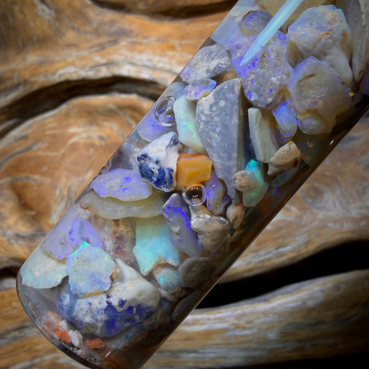 128.1cts - Lightning Ridge Opal Vial