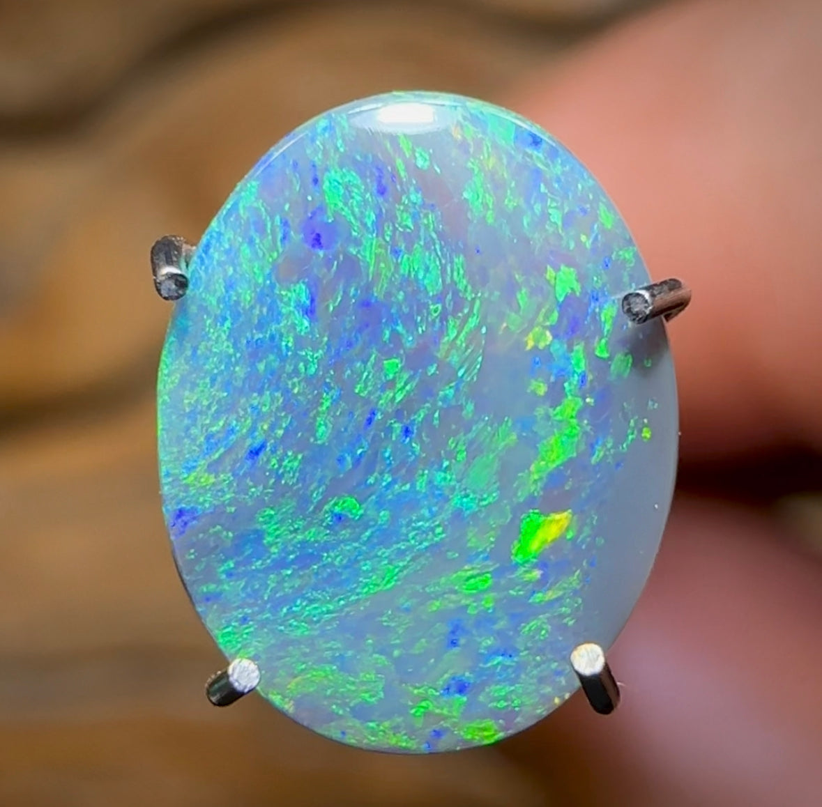 0.9cts - Australian Dark Opal from Lightning Ridge - Opal Whisperers