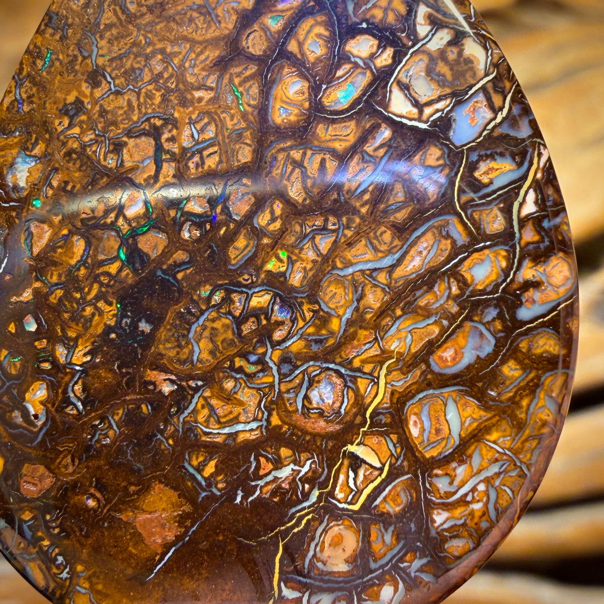 Half Price Card! 68.3cts - Tribal Queensland Boulder Opal from Yowah