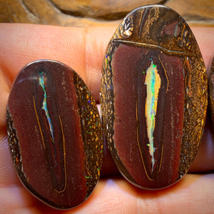 201.8cts - Super Rare Yowah Nut Crystal Centre Opal Trio Parcel. Australian Opal