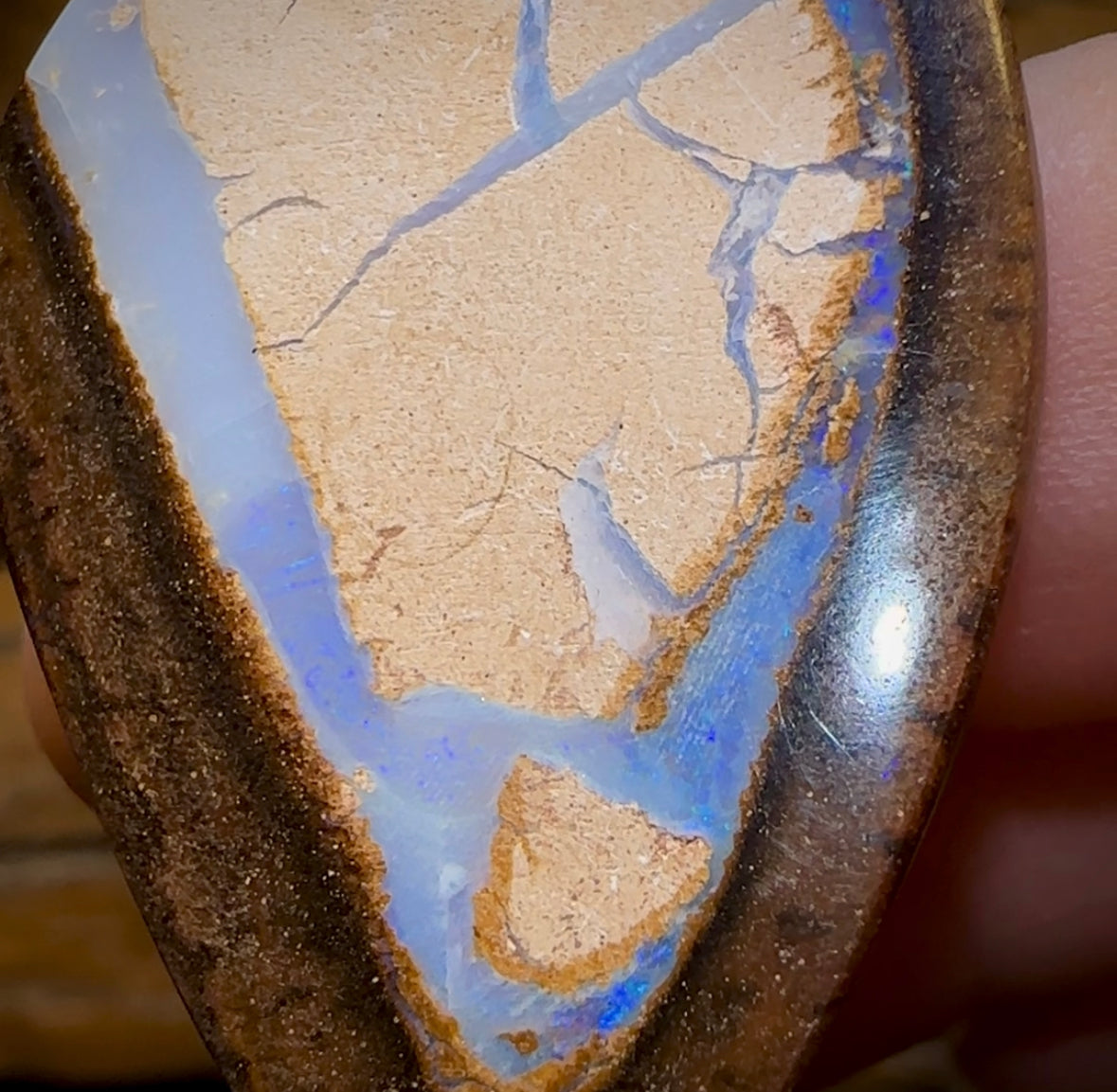 43.5cts - Big Yowah Nut Kernel Opal. Double Sided