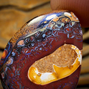 27.7cts - Tribal Yowah Nut Opal. Australian Opal