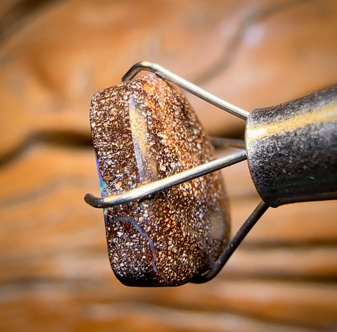 4.1cts - Queensland Boulder Seam Opal Great Red Fire