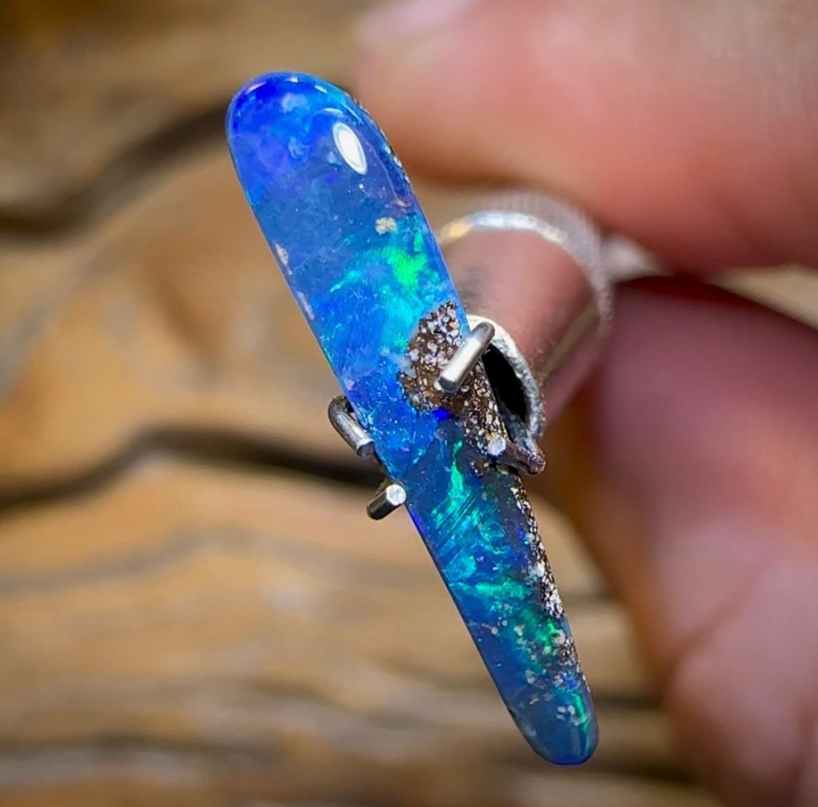 1.3cts - Queensland Boulder Opal from Winton - Opal Whisperers