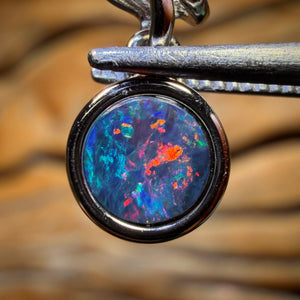 Bargain Card! Sterling Silver - Queensland Boulder Opal Doublet Pendant