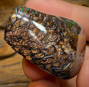 254.3cts - TOP Tribal Pattern Polished Yowah Opal Specimen