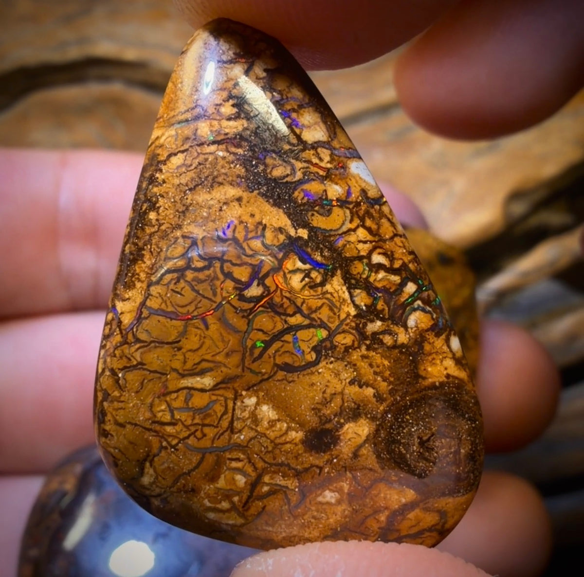 135.1cts - 3x Australian Tribal Boulder Opal’s. Wholesale Dealers Parcel