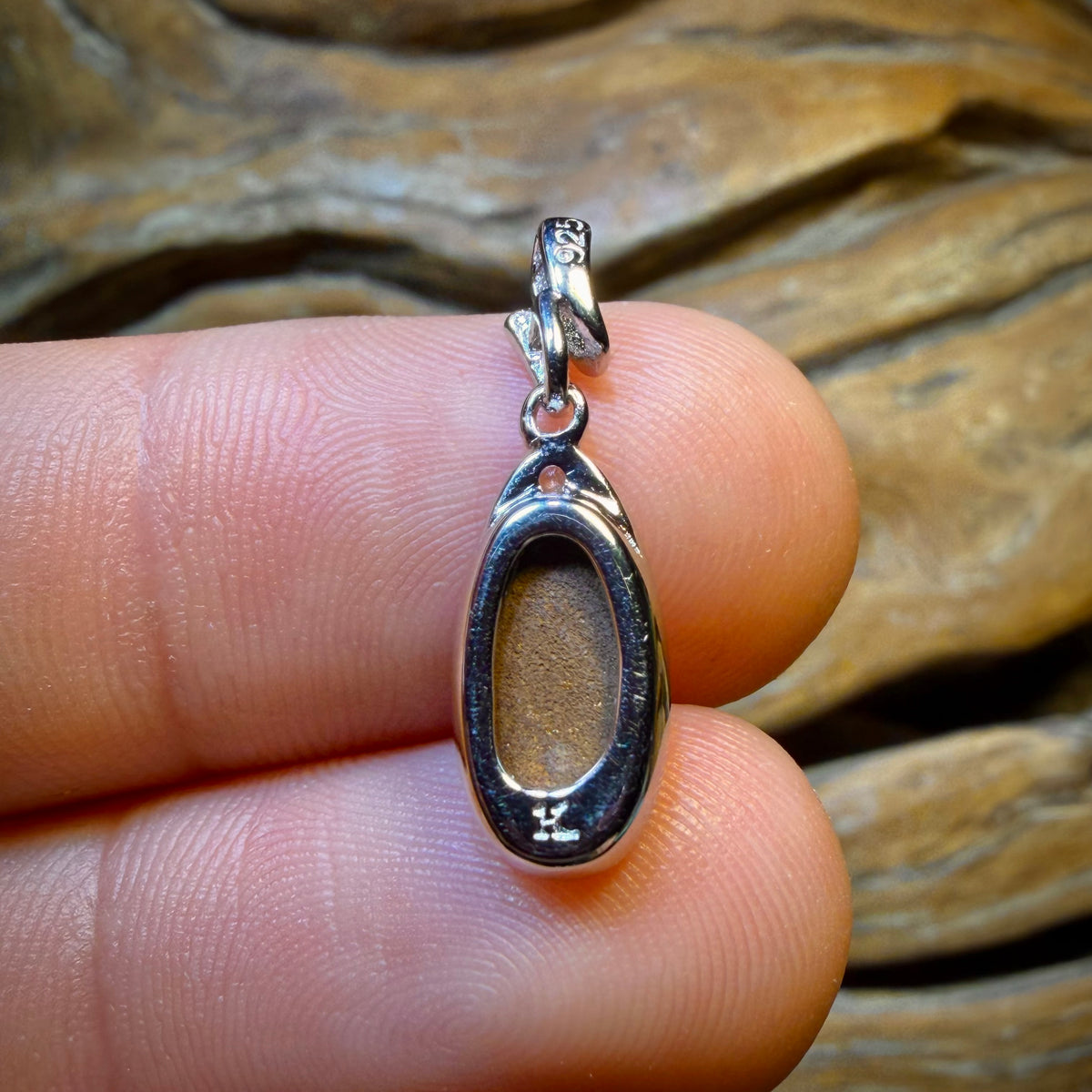 Sterling Silver - Queensland Boulder Opal Doublet Pendant
