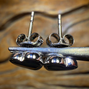 Sterling Silver - Australian Boulder Opal Doublet Stud Earrings