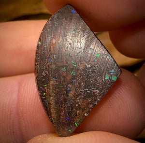 23.6cts - “Electrics” Tribal Queensland Dark Boulder Opal Set