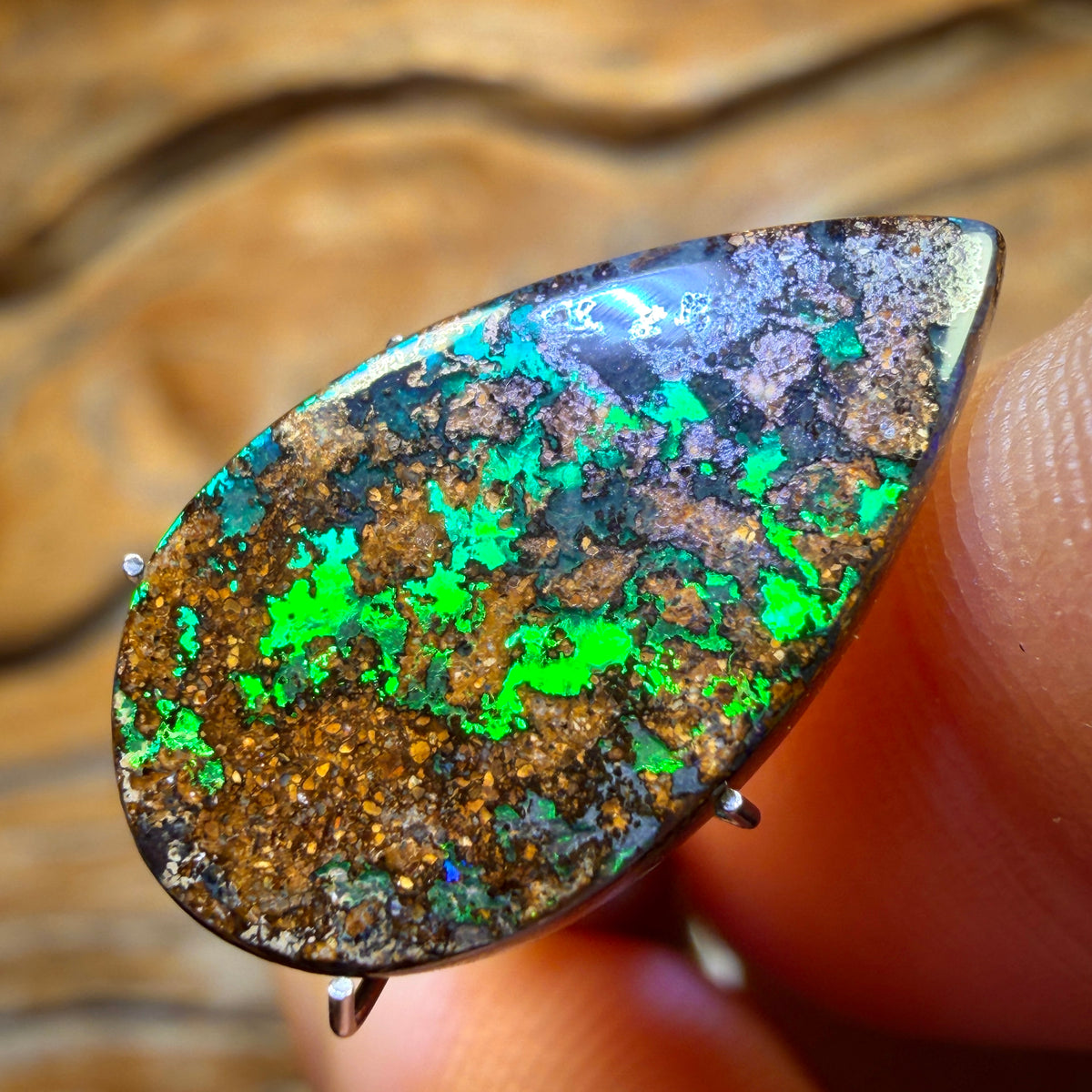 6.5cts - “Fire Fly” Top Queensland Boulder Seam Opal